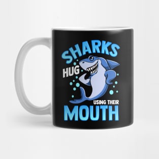 Cute & Funny Sharks Hug Using Their Mouth Mug